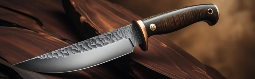 Traditional Japanese chef knife with a sleek, razor-sharp blade and wooden handle, designed for precision cutting and slicing